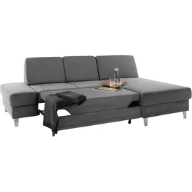 sit&more Ecksofa »Clio L-Form« wahlweise mit Bettfunktion oder Vorziehsitz und Bettkasten, Federkern
