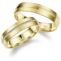 MARRYA Trauring Edelstahl Ringe Trauringe Eheringe Partnerringe goldfarben 74