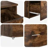 vidaXL Schreibtisch mit Regal Geräucherte Eiche 131,5 x 50 x 106,5 cm