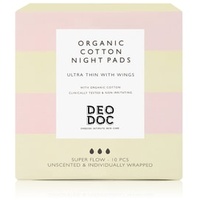 DeoDoc Organic cotton Night pad Tampon 10 Stk