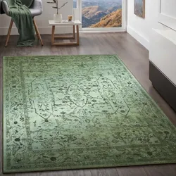 Kurzflorteppich TaraCarpet Rainbow Oriental moderner Orientteppich grün 120x170 cm
