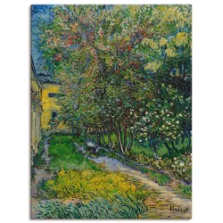 Artland Leinwandbild »Der Garten vom St. Paul Krankenhaus«, Garten, (1 St.), auf Keilrahmen gespannt Artland Farbe Bild(er): grün
