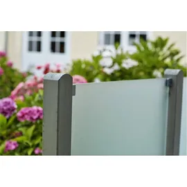 Plus Sichtschutzelement 90 x 91 cm Transparent Glas