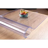 Transparente Schreibtischunterlage aus PVC, Schreibunterlage für Kinder, Zeichenmatte für den Schreibtisch, 1 mm dick, wasserdicht, großes Mauspad, 90 x 45 cm