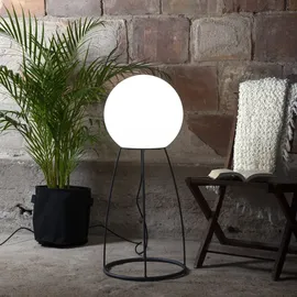 Star Trading Stehleuchte Kunststoff/Metall 95 cm E27 1 Stück Schwarz/Weiß
