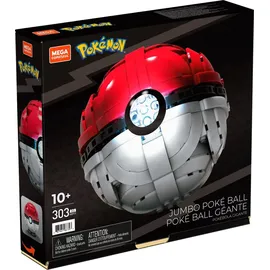 Mega Brands MEGA Pokémon - Jumbo Poké Ball-Bauset, leuchtende Herausforderung mit 303 Bausteinen, für Kinder ab 6 Jahren, HBF53