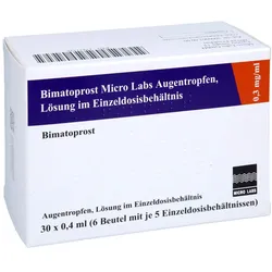 BIMATOPROST Micro Labs 0,3 mg/ml ATR Lsg.Einzeldos 30X0,4 ml