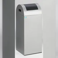 Proregal Selbstlöschender Wertstoffsammler 60 l Silber-Anthrazit