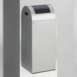 Proregal Selbstlöschender Wertstoffsammler 60 l Silber-Anthrazit