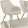 Tectake Esszimmerstuhl Marilyn gepolstert Polyester gold