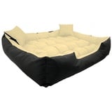 Hundebett Katzenbett Haustierbett Kuschelbett Bett Hundekorb 55x45cm Schwarz