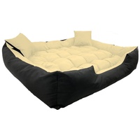 Hundebett Katzenbett Haustierbett Kuschelbett Bett Hundekorb 55x45cm Schwarz