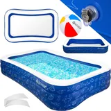 Kesser Aufblasbarer Pool 300 x 300 x 76 cm blau