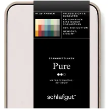 schlafgut Pure Baumwolle 180 x 200 - 200 x 220 cm sand light