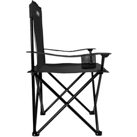24move 24MOVE® Campingstuhl Faltstuhl, 2er Set, schwarz, mit Getränkehalter und Tragetasche Outdoor, faltbar max. 100kg, Anglerstuhl, Klappstuhl