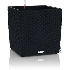 LECHUZA Cube Cottage 40 Komplettset 40 x 40 x 40 cm graphitschwarz
