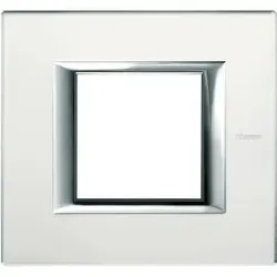 Legrand HA4802VSA Abdeckrahmen AXOLUTE: 1-fach, 2 Module, Farbe: Glas Spiegelnd 1