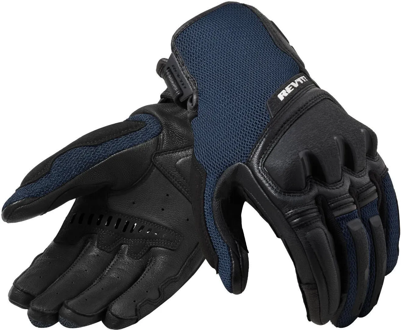 Revit Duty Motorfiets handschoenen, zwart-blauw, S Voorman