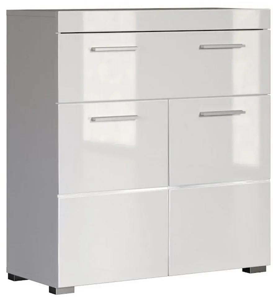 Preisvergleich Produktbild trendteam Badkommode Amanda, Badezimmerschrank Standschrank Badschrank Kommode weiß