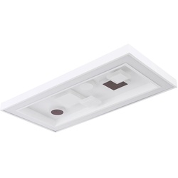 LED Deckenleuchte dimmbar Deckenlampe Fernbedienung Deckenleuchte Wohnzimmer Modern, CCT, Switch Dimmer, 1x LED 36W 1900Lm, LxBxH 60x30x7 cm