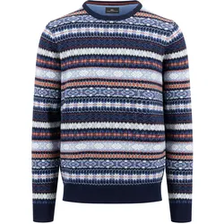 FYNCH-HATTON Strickpullover, mit Intarsien Muster FYNCH-HATTON navy M