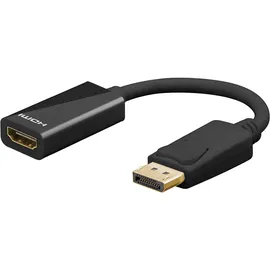 goobay DisplayPort auf HDMI Adapter 0,1 m Schwarz