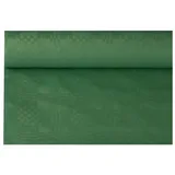 Papstar Damast-Tischtuch, (B)1,2 x (L)8 m dunkelgrün
