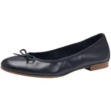 TAMARIS Damen Ballerina Leder flach, blau, 36 EU