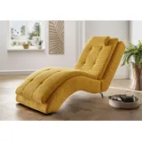 Home Affaire Relaxliege Vengo 2 0 x 0 x 0 cm Gelb mit Kopfkissen