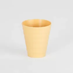 6 Becher 250 ml gelb Gobi – 100% abbaubar, spülmaschinenfest, nachhaltig