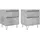 vidaXL Nachtschrank 2 Stk. 40 x 35 x 50 cm Betongrau