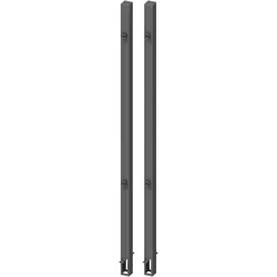 TraumGarten Metall-Pfosten Doppeltor 2er Set Anthrazit