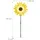 Relaxdays Windrad Sonnenblume 76 x 29 x 8 cm Gelb