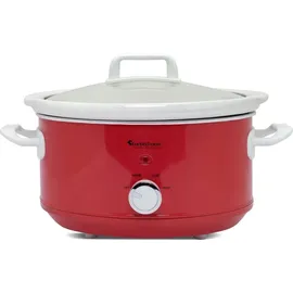 TURBO TRONIC TurboTronic Slowcooker 3,5 Liter Schongarer mit Anbratfunktion & Warmhaltefunktion Langsamkocher Schmortopf Gartopf Sous Vide Garer