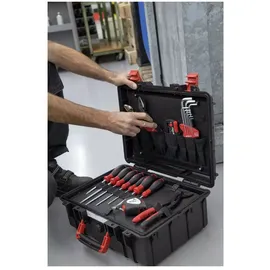 Wiha Werkzeugkoffer Basic L mechanic 36-tlg. schwarz/rot