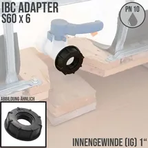 chengtud(cn) IBC Container-Adapter PP, IBC IG 2" (S60x6) auf BSPP IG 1"