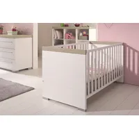 Paidi Kinderbett Kira 70 x 140 cm Eiche grau-weiß