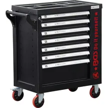 BGS Werkstattwagen Kunststoff/Metall 79,51x96,97x45,5 cm Rot/Schwarz leer