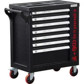 BGS Werkstattwagen Kunststoff/Metall 79,51x96,97x45,5 cm Rot/Schwarz leer