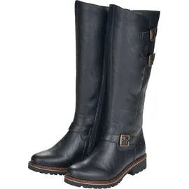 REMONTE Damen R6590 Kniehohe Stiefel schwarz / 01, 39