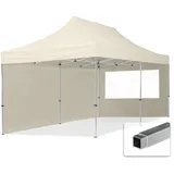 TOOLPORT Faltpavillon Economy 3 x 6 m inkl. 2 Seitenteile creme 59022