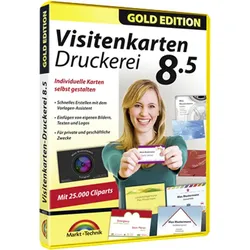 Markt+Technik Visitenkarten Druckerei Gold Edition