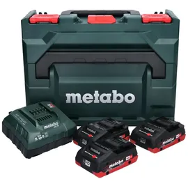 Metabo Basis-Set LiHD 18 V 3 x 4,0 Ah + Ladegerät + metaBox 685133000