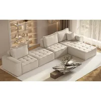kaiser möbel Bohoo modulare Ecke XL Champagner Rechts - Beige