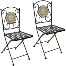 Hti-Living Gartenstuhl 37 x 37 x 0 cm braun 2 St.