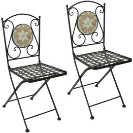 Hti-Living Gartenstuhl 37 x 37 x 0 cm braun 2 St.