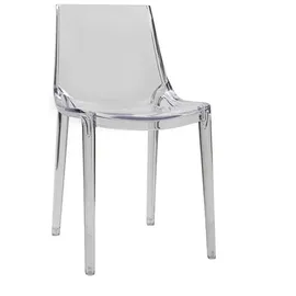 miliboo 2er-Set Durchsichtige Design-Stühle YZEL