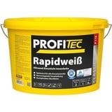 ProfiTec P118 Rapidweiß Profi Wandfarbe Innenfarbe matt hohe Deckkraft 12.5 Liter, weiß, 12.5 l (1er Pack)