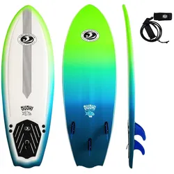 CBC Sushi Wellenreiter 23 Surfboard Surf Board Wave Welle leicht, Länge in Fuß: 5.8, Farbe: white blue green