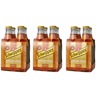 3x Schweppes Ginger Beer Erfrischungsgetränk mit Ingwergeschmack ( 4 x 18cl )